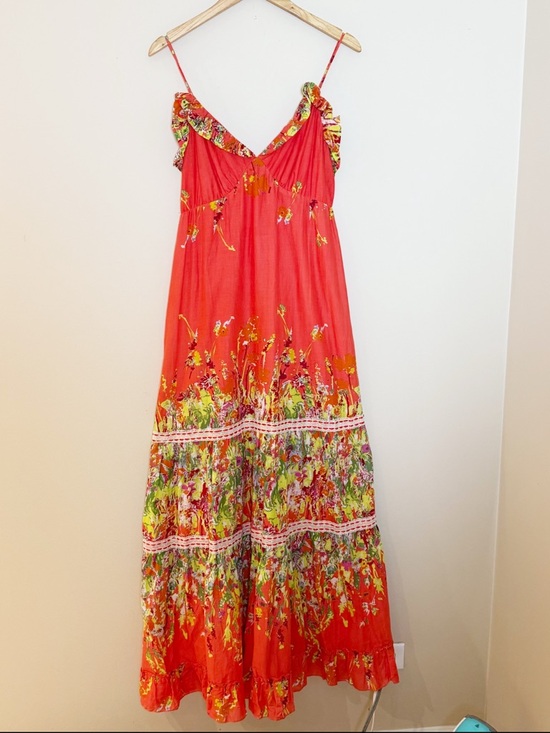 Alberto Makali Dresses & Skirts - 🧡 Alberto Makali Floral Tiered Maxi Dress | Orange | Size L